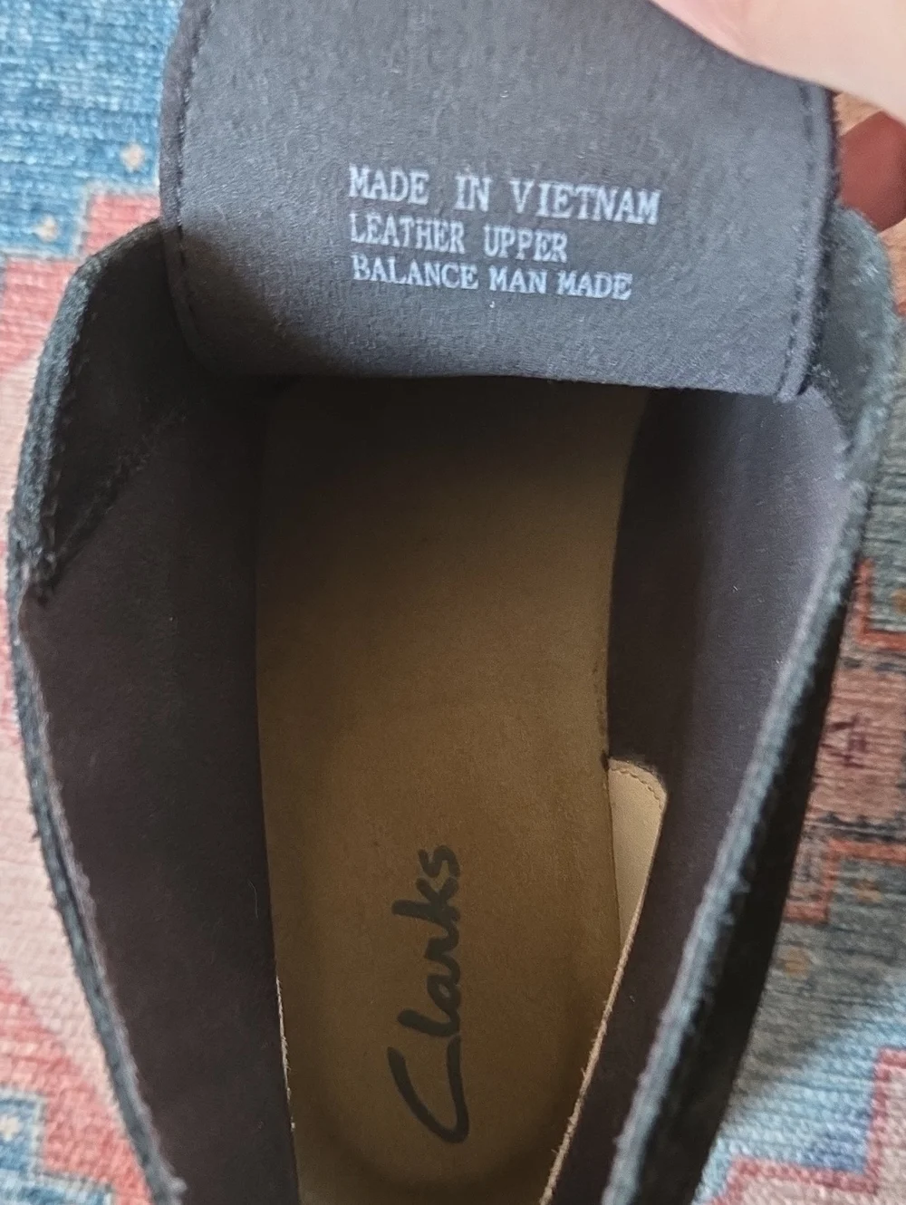 Clarks Black Suede Chukka Boots